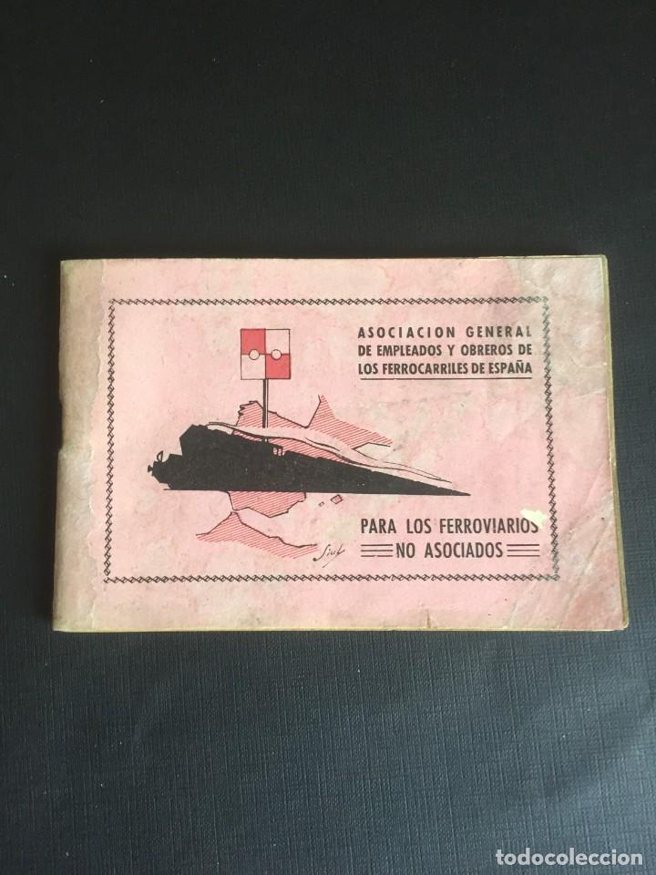 Sammelleidenschaft Andere Papierartikel: ASOCIACION GENERAL DE EMPLEADOS Y OBREROS DE LOS FERROCARRILES DE ESPA&Ntilde;A