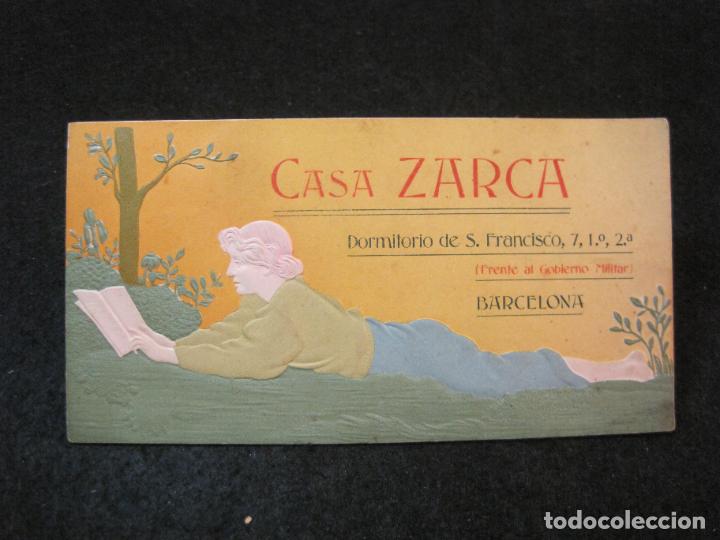 Otros art&iacute;culos de coleccionismo en papel: BARCELONA-CASA ZARCA-GRAN SASTRERIA-TRAJES DE ETIQUETA-PUBLICIDAD ANTIGUA-VER FOTOS-(81.657)