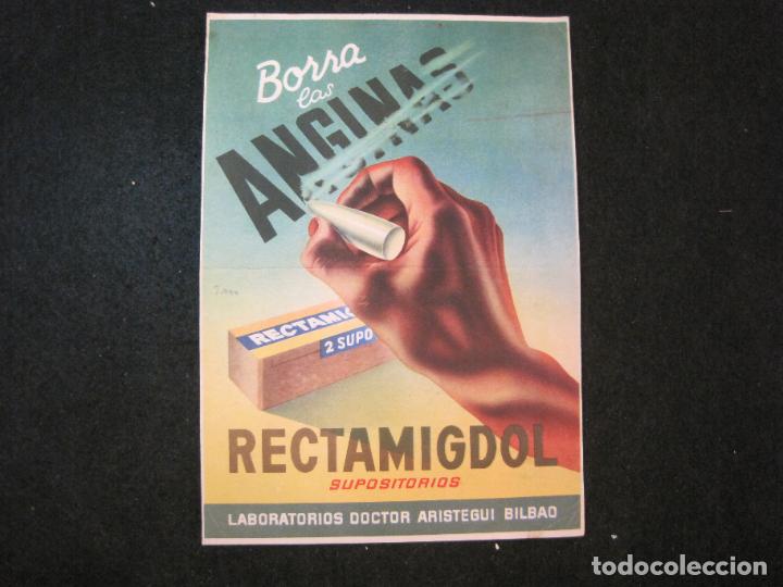 Sammelleidenschaft Andere Papierartikel: FARMACIA-RECTAMIGDOL SUPOSITORIOS-PUBLICIDAD ANTIGUA-VER FOTOS-(K-3343)