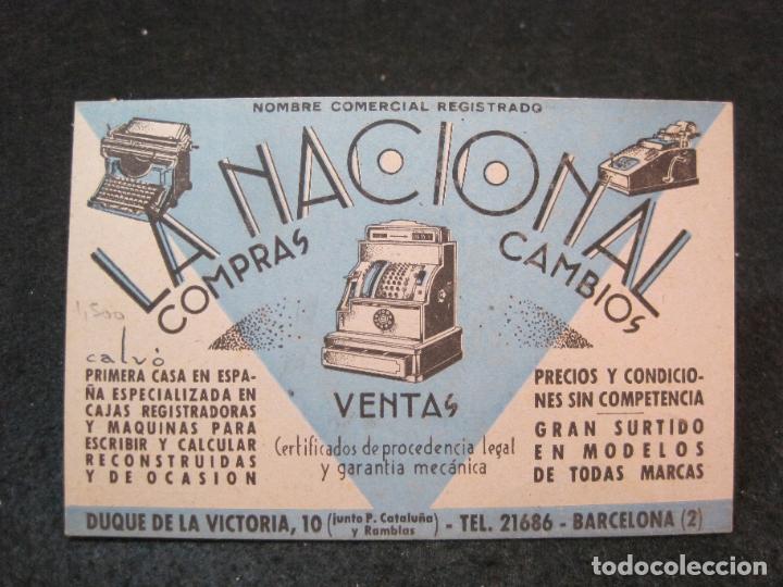 Sammelleidenschaft Andere Papierartikel: BARCELONA-LA NACIONAL-CAJAS REGISTRADORAS-PUBLICIDAD ANTIGUA-VER FOTOS-(81.681)