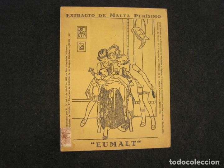 Otros art&iacute;culos de coleccionismo en papel: FARMACIA-EXTRACTO DE MALTA PURISIMO EUMALT-PUBLICIDAD-VER FOTOS-(K-3378)