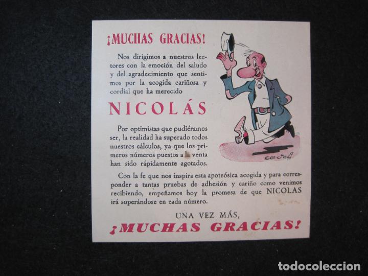 Otros art&iacute;culos de coleccionismo en papel: COMIC TEBEO NICOLAS-PUBLICIDAD ANTIGUA-VER FOTOS-(K-3380)