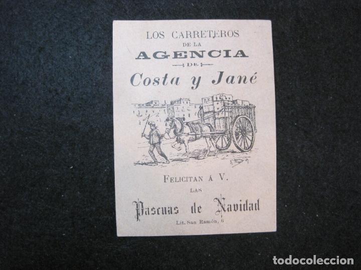Sammelleidenschaft Andere Papierartikel: LOS CARRETEROS DE LA AGENCIA DE COSTA Y JANE-FELICITACION ANTIGUA-VER FOTOS-(81.703)