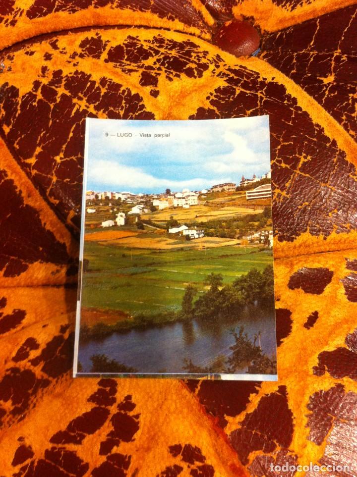 Outros artigos de papel: MINI POSTAL CON POEMA EN EL REVERSO. LUGO. VISTA PARCIAL 1973, GERS&Aacute;N, FERROL.8,5 X 6,5Cm
