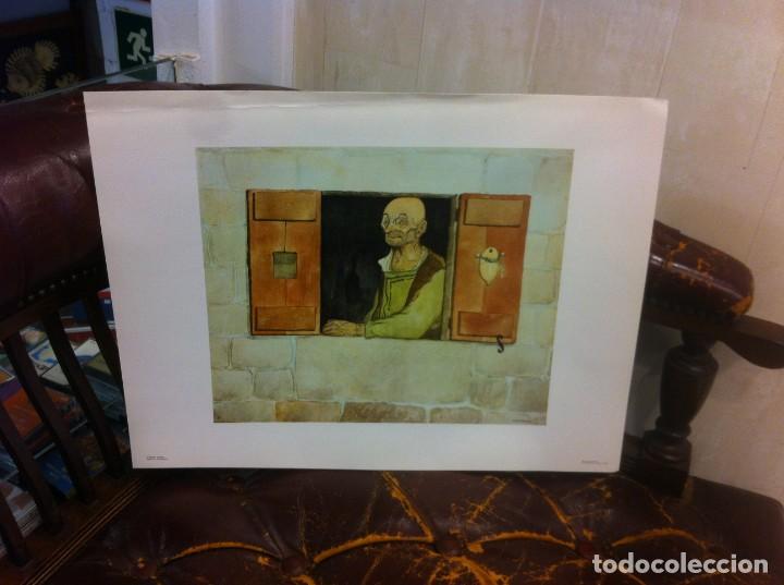 Outros artigos de papel: L&Aacute;MINA-DIBUJO DE CASTELAO. O CEGO. MUSEO DE PONTEVEDRA. MEDIDAS: 41 X 31CM. 1989
