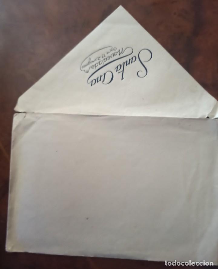Outros artigos de papel: Sobre antiguo Novedades Santa Ana Coso 13 Zaragoza