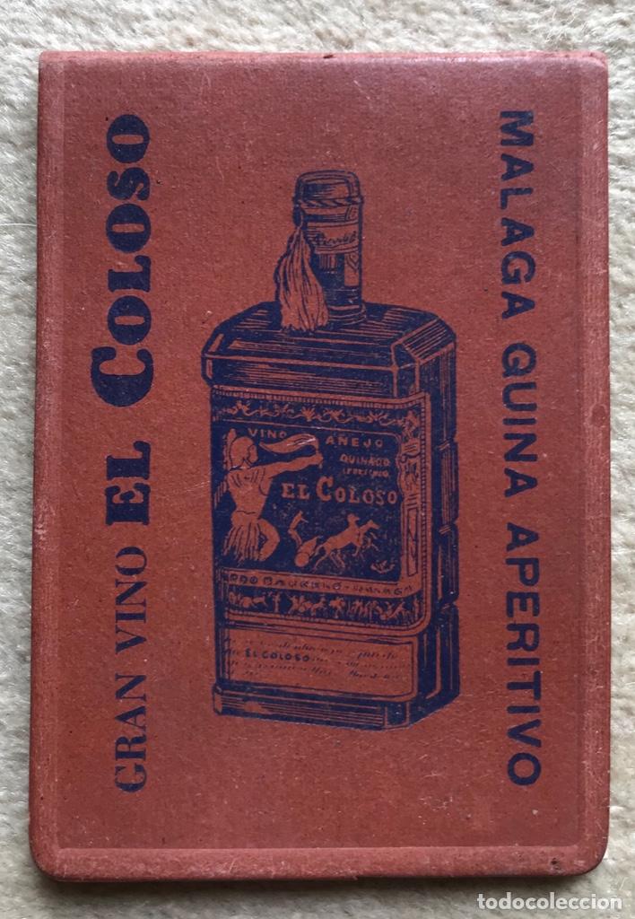 Otros art&iacute;culos de coleccionismo en papel: Gran vino El Coloso - M&aacute;laga Quina aperitivo - Antigua libreta de publicidad