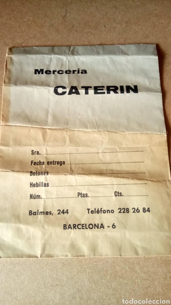 Otros art&iacute;culos de coleccionismo en papel: SOBRE DE MERCER&Iacute;A CATERIN. PUBLICIDAD DE GUTERMANN. A&Ntilde;OS 70.