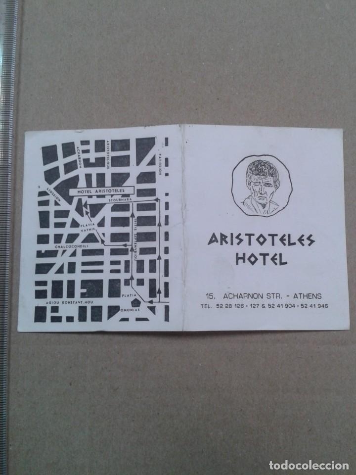 Otros art&iacute;culos de coleccionismo en papel: DIPTICO PUBLICIDAD HOTEL ARISTOTELES. ATENAS.