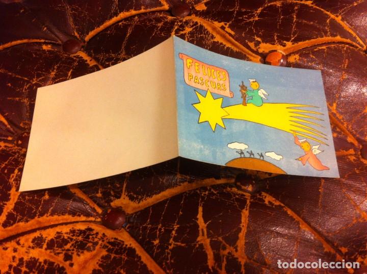 Outros artigos de papel: FELICITACI&Oacute;N MILITAR. FELICES PASCUAS. PAPEL GRUESO MEDIDAS ABIERTO: 29 X 10 CM