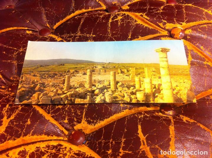 Outros artigos de papel: POSTAL. RUINAS DE BAELO CLAUDIA EN BOLONIA, TARIFA. VISTA DE LA BAS&Iacute;LICA, FORUM, FUENTE... 21 X 9CM