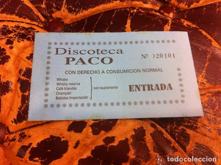 Outros artigos de papel: ENTRADA (DISCOTECA PACO) JUBIA - FERROL