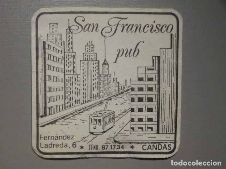 Otros Art&iacute;culos de Coleccionismo en Papel: Posavasos - Pub San Francisco - Candas - Asturias
