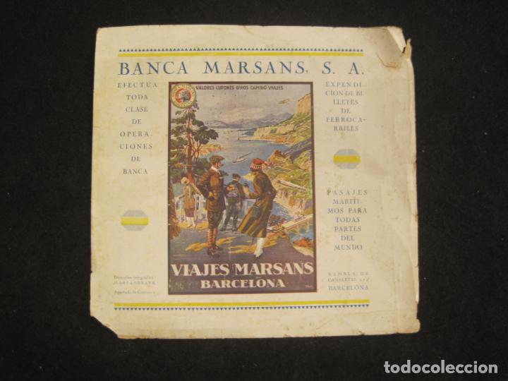 Otros art&iacute;culos de coleccionismo en papel: PUBLICIDAD BANCA MARSANS-VIAJES MARSANS-CENTRE EXCURSIONISTA CATALUNYA-VER FOTOS-(V-22.819)
