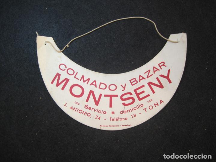 Sammelleidenschaft Andere Papierartikel: TONA-COLMADO Y BAZAR MONTSENY-GORRA VISERA DE PAPEL-PUBLICIDAD ANTIGUA-VER FOTOS-(K-3406)