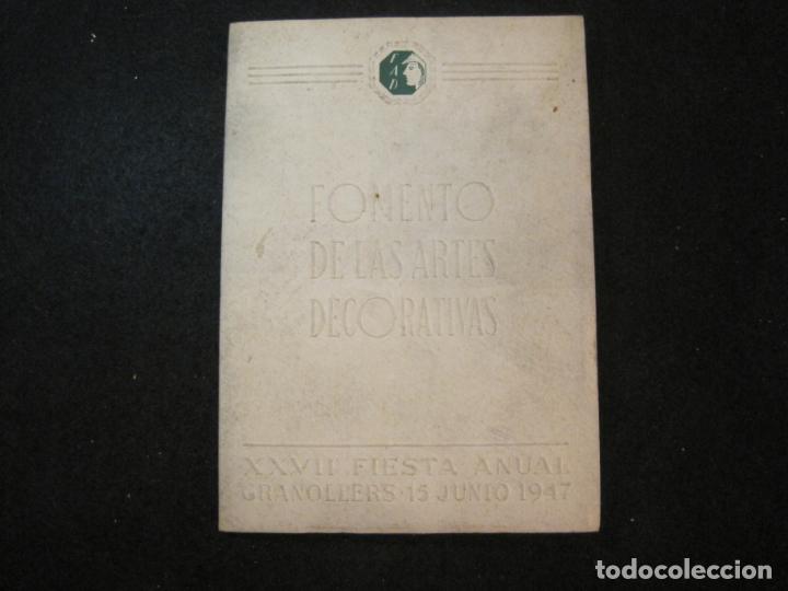 Sammelleidenschaft Andere Papierartikel: FOMENTO DE LAS ARTES DECORATIVAS-XXVII FIESTAS ANUAL GRANOLLERS JUNIO 1947-VER FOTOS-(K-3407)
