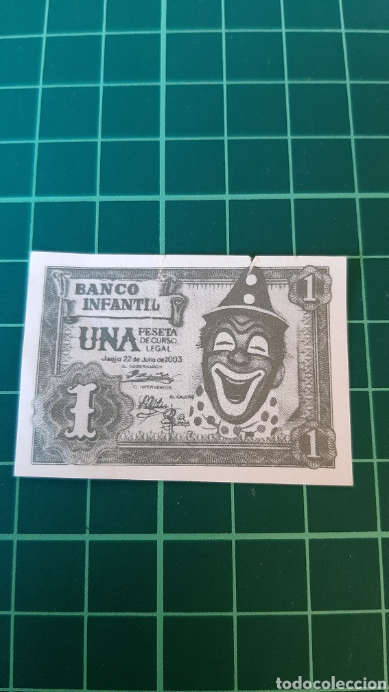Collectionnisme Papier divers: 2003 BILLETES juguete payaso una peseta 2003
