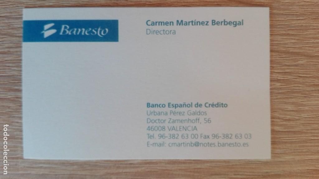 Collectionnisme Papier divers: TARJETA DE VISITA DE BANESTO-DIRECTORA-A&Ntilde;O 2011.