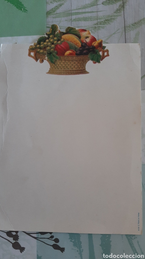 Sammelleidenschaft Andere Papierartikel: FELICITACI&Oacute;N FRUTERO FRUTAS M 43 PARIS