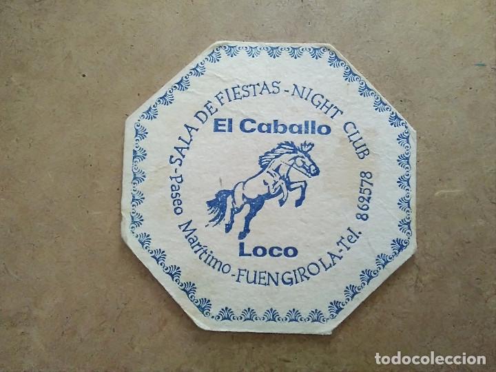 Outros artigos de papel: POSAVASOS SALA DE FIESTAS EL CABALLO LOCO FUENGIROLA