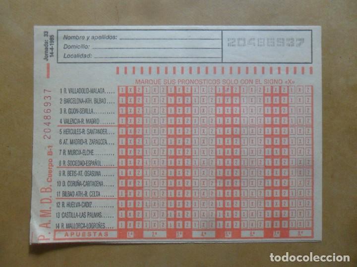 Otros Art&iacute;culos de Coleccionismo en Papel: BOLETO DE LA QUINIELA - 14 ABRIL 1985
