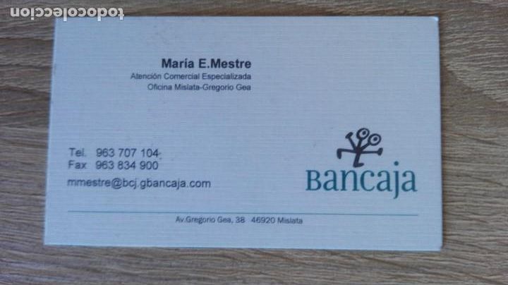 Sammelleidenschaft Andere Papierartikel: TARJETA VISITA BANCAJA-CAJA DE AHORROS DE VAL&Egrave;NCIA, CASTELL&Oacute;N Y ALICANTE-AT.COMERCIAL-A&Ntilde;O 2006.