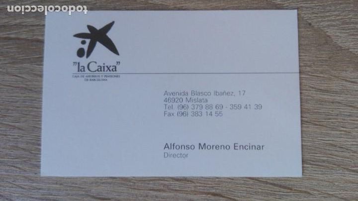 Sammelleidenschaft Andere Papierartikel: TARJETA VISITA - LA CAIXA - DIRECTOR OFICINA - A&Ntilde;O 2006.