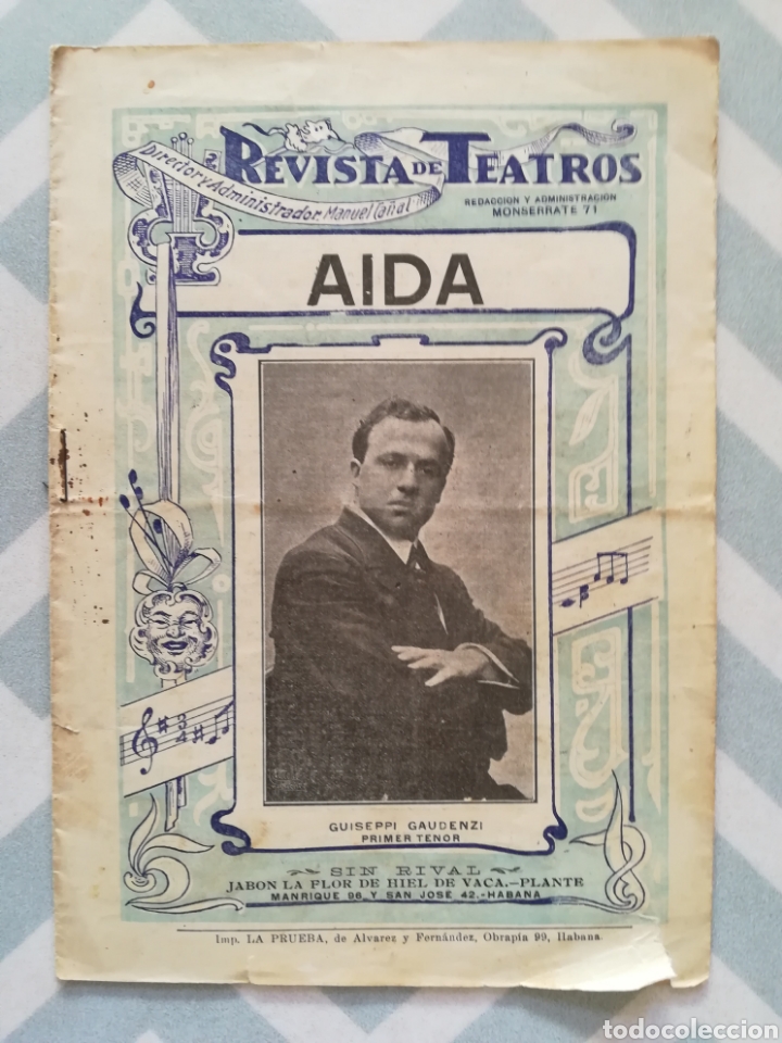 Otros Art&iacute;culos de Coleccionismo en Papel: AIDA, REVISTA DE TEATROS - A&Ntilde;OS 20~30 - IMP. LA PRUEBA, MADRID - PJRB
