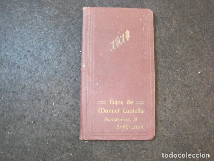 Otros art&iacute;culos de coleccionismo en papel: BARCELONA-HIJOS DE MANUEL CASTELLS-LIBRETA PUBLICIDAD A&Ntilde;O 1913-VER FOTOS-(K-3530)