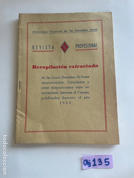 Otros Art&iacute;culos de Coleccionismo en Papel: Revista guardia civil revista oficial del cuerpo