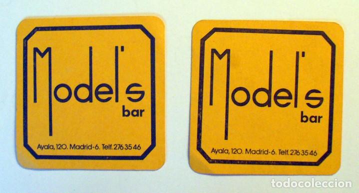 Otros Art&iacute;culos de Coleccionismo en Papel: 2 ANTIGUO POSAVASOS-MODELS BAR- AYALA 120- madrid