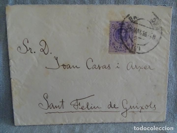 Otros Art&iacute;culos de Coleccionismo en Papel: SOBRE CARTA DE JOAN CASAS I ARXER, ALCALDE ( SANT FELIU DE GUIXOLS).