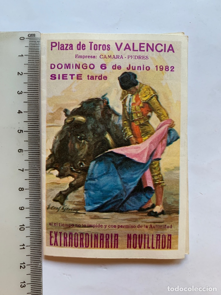 Otros art&iacute;culos de coleccionismo en papel: PLAZA TOROS VALENCIA. EXTRAORDINARIA NOVILLADA. 6 JUNIO 1982. ENRIQUE GONZALEZ, LUCI&Oacute; SANDIN Y PACO