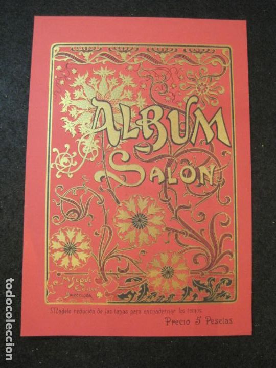 Otros art&iacute;culos de coleccionismo en papel: ALBUM SALON-MODELO REDUCIDO DE LAS CUBIERTAS PARA ENCUADERNAR-PUBLICIDAD ANTIGUA-VER FOTOS-(K-3606)