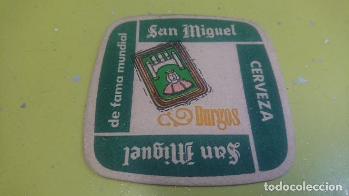 Otros Art&iacute;culos de Coleccionismo en Papel: ANTIGUO POSAVASOS CERVEZA SAN MIGUEL DE BURGOS