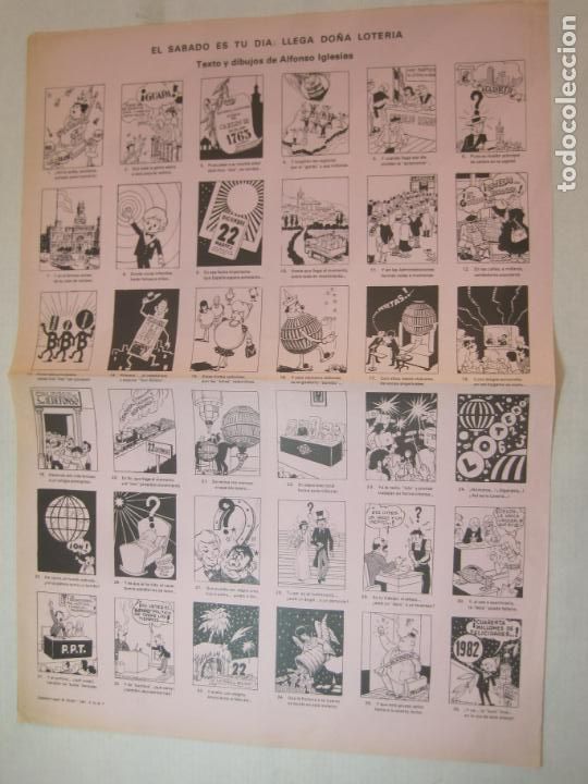 Otros art&iacute;culos de coleccionismo en papel: EL SABADO ES TU DIA-LLEGA DO&Ntilde;A LOTERIA-ALFONSO IGLESIAS-AUCA ANTIGUA-VER FOTOS-(V-22.610)