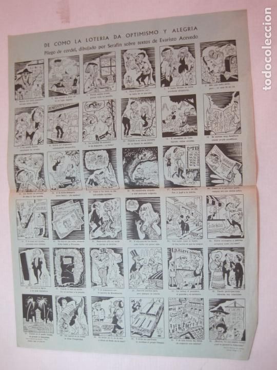 Otros art&iacute;culos de coleccionismo en papel: DE COMO LA LOTERIA DA OPTIMISMO Y ALEGRIA-AUCA ANTIGUA-VER FOTOS-(V-22.612)