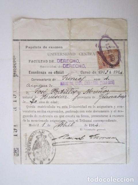 Otros Art&iacute;culos de Coleccionismo en Papel: BOLETIN DE CALIFICACIONES EN DERECHO CIVIL Y FORAL ESPA&Ntilde;OL CURSO 191E-14