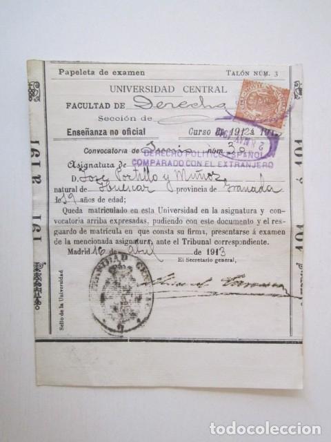 Otros Art&iacute;culos de Coleccionismo en Papel: CALIFICACION EN DERECHOL ESPA&Ntilde;OL COMPARADO CON EL EXTRANJERO CURSO 1912-13