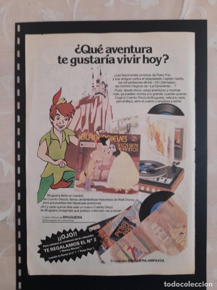 Otros Art&iacute;culos de Coleccionismo en Papel: ANUNCIO PUBLICIDAD A&Ntilde;OS 70 CUENTA CUENTOS WALT DISNEY BRUGUERA SINGLE