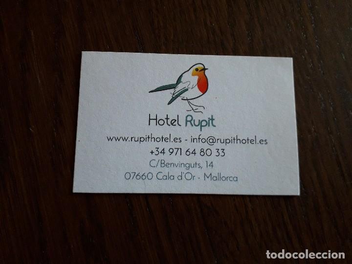 Otros Art&iacute;culos de Coleccionismo en Papel: tarjeta de visita de publicidad, hotel-caf&eacute; rupit, Cala D'Or. Mallorca.