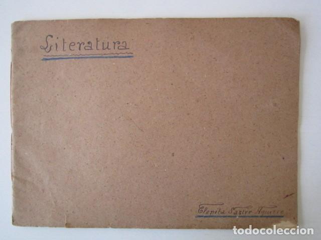 Otros Art&iacute;culos de Coleccionismo en Papel: ANTIGUO CUADERNO PARA ASIGNATURA DE LITERATURA