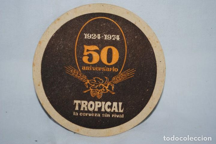 Otros Art&iacute;culos de Coleccionismo en Papel: POSA VASOS CERVEZA TROPICAL , 50 ANIVERSARIO .