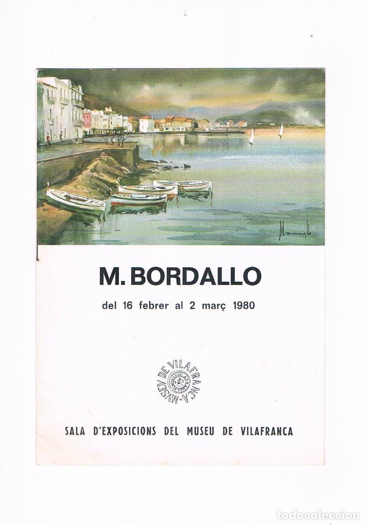 Outros artigos de papel: Folleto exposicion pintura M Bordallo sala exposicions museo de Vilafranca 1980 **