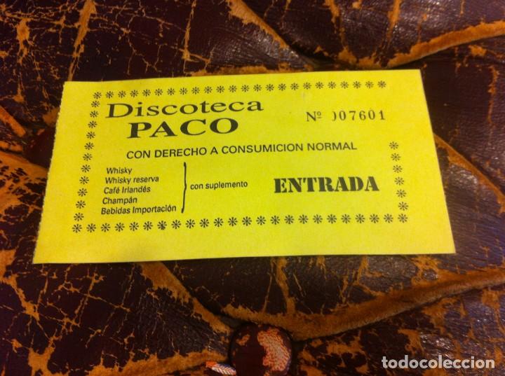 Collectionnisme Papier divers: ENTRADA (DISCOTECA PACO) JUBIA - FERROL
