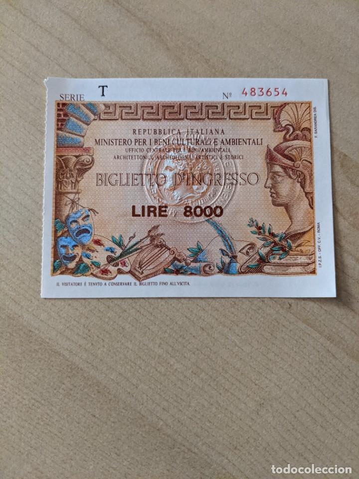 Outros artigos de papel: BIGLIETTO D'INGRESSO, SERIE T, N&ordm; 483654