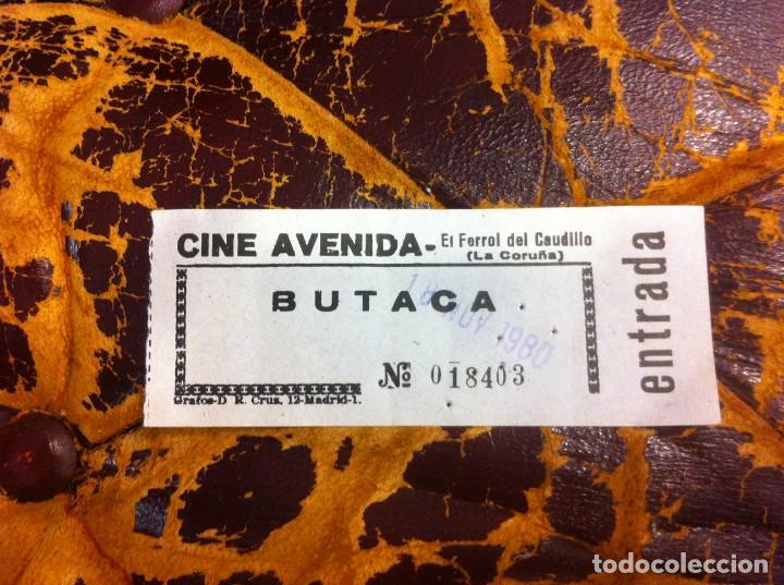 Outros artigos de papel: ENTRADA DE CINE (CINE AVENIDA, FERROL) 1980