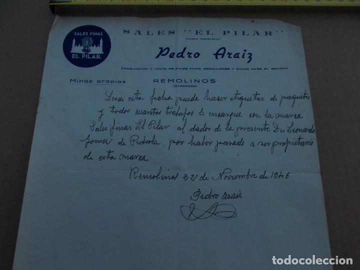 Paper Collecting Others: ANTIGUO PAPEL DE SALES FINAS EL PILAR