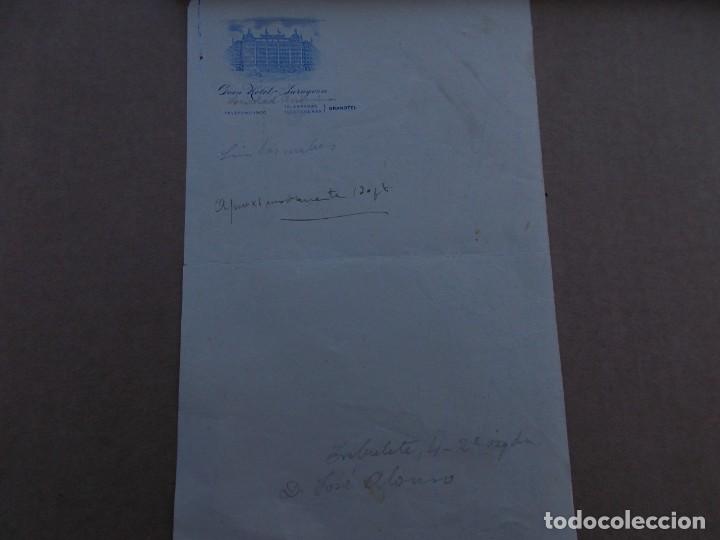 Paper Collecting Others: ANTIGUO PAPEL GRAN HOTEL ZARAGOZA
