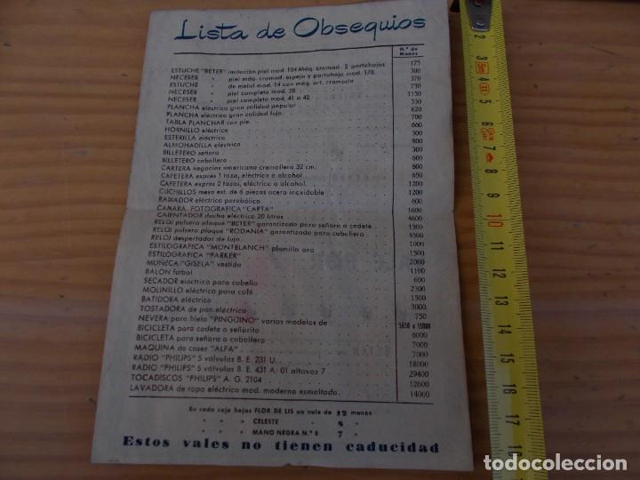 Paper Collecting Others: ANTIGUA LISTA DE OBSEQUIOS.